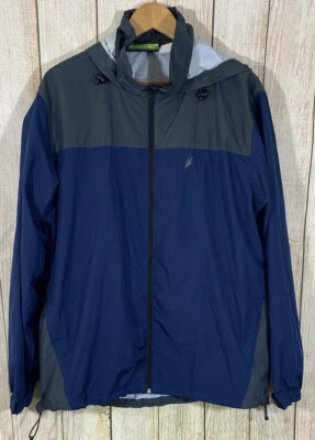 Frogg Toggs Men's Blue Rain Full Zip Jacket Size Medium/Large