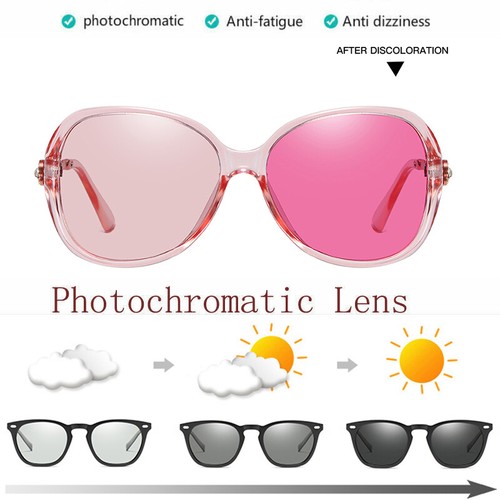 Dispongono di lenti fotocromatiche POLARIZED Occhiali da sole da donna nero  rosa viola lente marrone | eBay