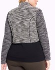 Torrid Jacket Mixed Knit Drape Front Jacket size 2, 2x, NWT perfect for Fall — photo 4