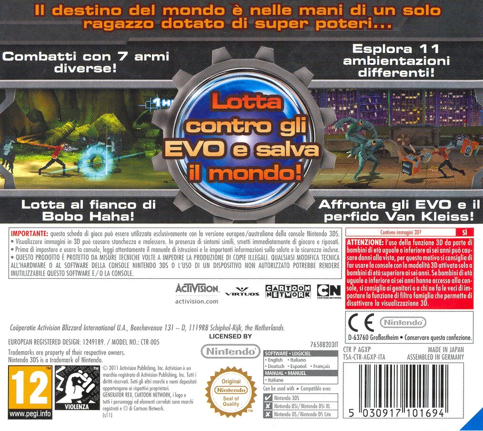 Generator Rex Agent of Providence Nintendo 3DS ACTIVISION BLIZZARD - Image 2 of 2