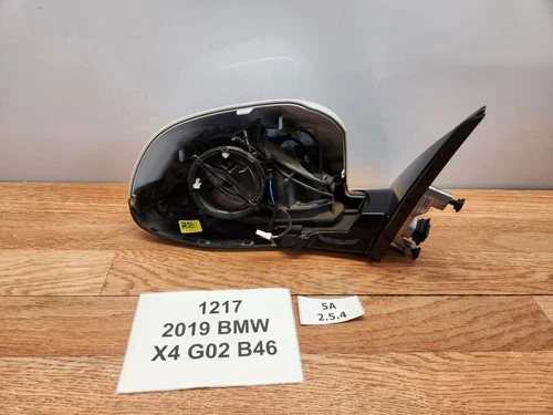 ✅ 19-24 OEM BMW G02 X4 Left Driver Side Mirror w/O Glass White A96 *