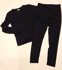 32 Degrees Heat Leggings Black Kids L 10-12 Regular Blended Fabric Pull-On
