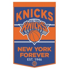 NEW YORK KNICKS NEW YORK FOREVER WOOL BANNER 24" x 38" NEW WINCRAFT   