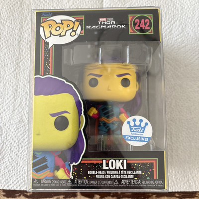 Funko Pop! Thor Ragnarok: Loki - Blacklight Exclusive inkl. Protector Case #242