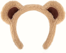 Brown Bear Ears Chipmunk Ears Headband Women for Halloween Costume Party