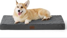 Washable Large Dog Bed Orthopedic Pillow – Removable Grey 89x56x7.6cm