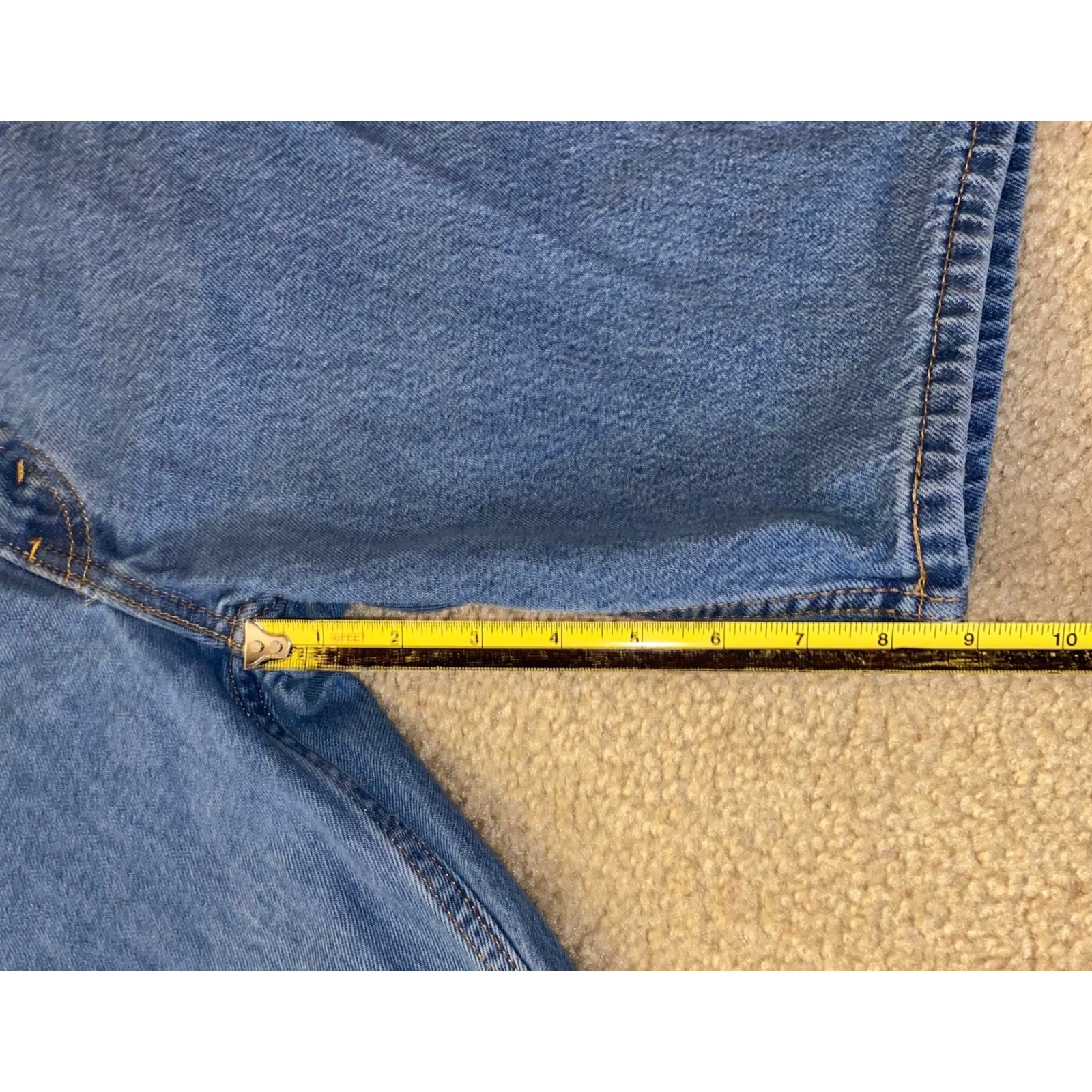 Levis 405 Denim Jeans Blue Shorts Men Size 29 thumbnail 2