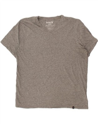 HURLEY Herren T-Shirt Oberteil XL Grau Baumwolle CI57