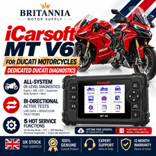 iCarsoft MT V6 for DUCATI OBD2 Motorcycle Diagnostic Service Tool | Official UK