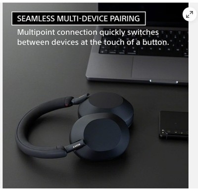 Sony WH-1000XM5 Wireless Noise Canceling Headphones - Black for