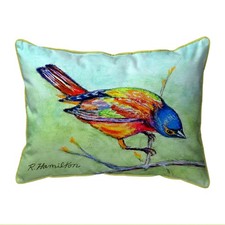 Betsy Drake Bunting Looking Large Indoor Outdoor Pillow 16x20
