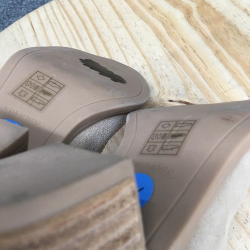 Dolce Vita Boots Womens 7.5 Shania Western Cowboy Beige Pull On Ankle Top Block - Picture 13 of 17