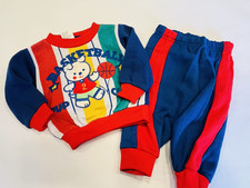 Vintage Hey Kids Baby Sweatsuit Jogging Suit Size 6-9 Months Basketball BIN 41