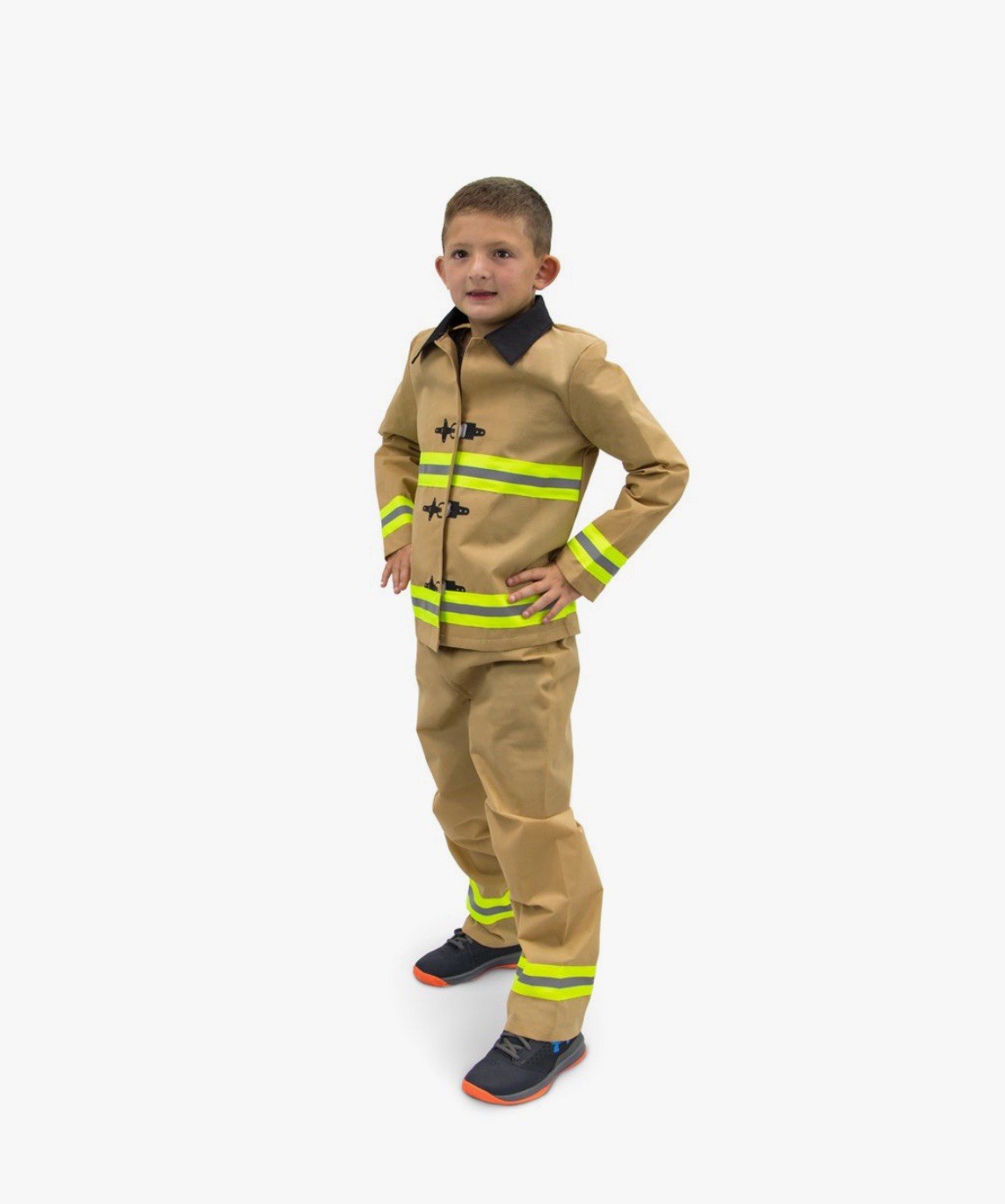 Fearless Firefighter Costume By Hauntlook Kid Size 7-9 Medium NEW