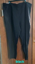 New 32 Degrees Cool Woman's Black Pants Pull On Stretch Active XXL - NWT