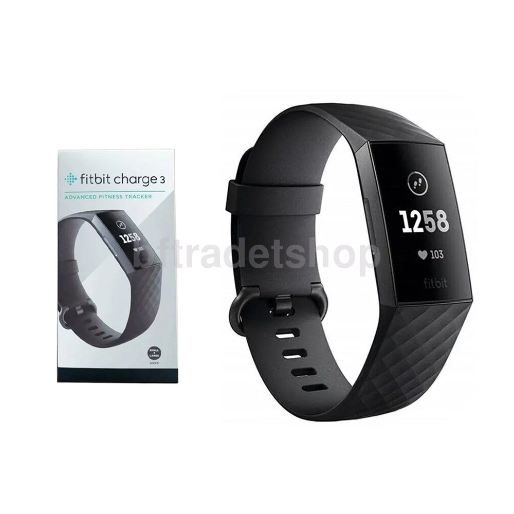 1x Fitbit Charge 3 Fitness Activity Tracker Heart Rate Monitor Smartwatch FB409