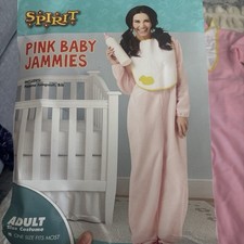 Spirit Halloween Pink Baby Jammies Adult Costume - One Size