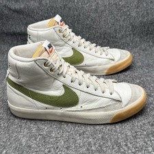 Nike Blazer Mid 77 Shoes Mens Size 9.5 White Green High Top Sneaker DC1706-100
