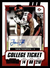 2021 PANINI CONTENDERS DRAFT TARIQ THOMPSON 302 RED RC AUTOGRAPH SAN DIEGO ST