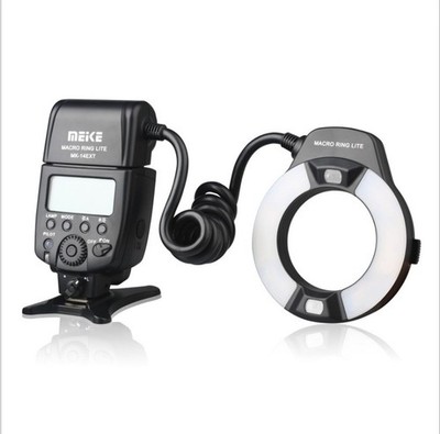 Meike MK-14EXT i-TTL Macro LED Ring Light Flash Speedlite For Canon Nikon Camera