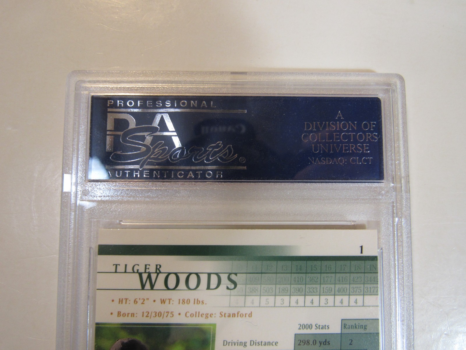 2001 Upper Deck - Tiger Woods Rookie Card (RC) #1 - PSA 9 - MINT Condition...! view 6