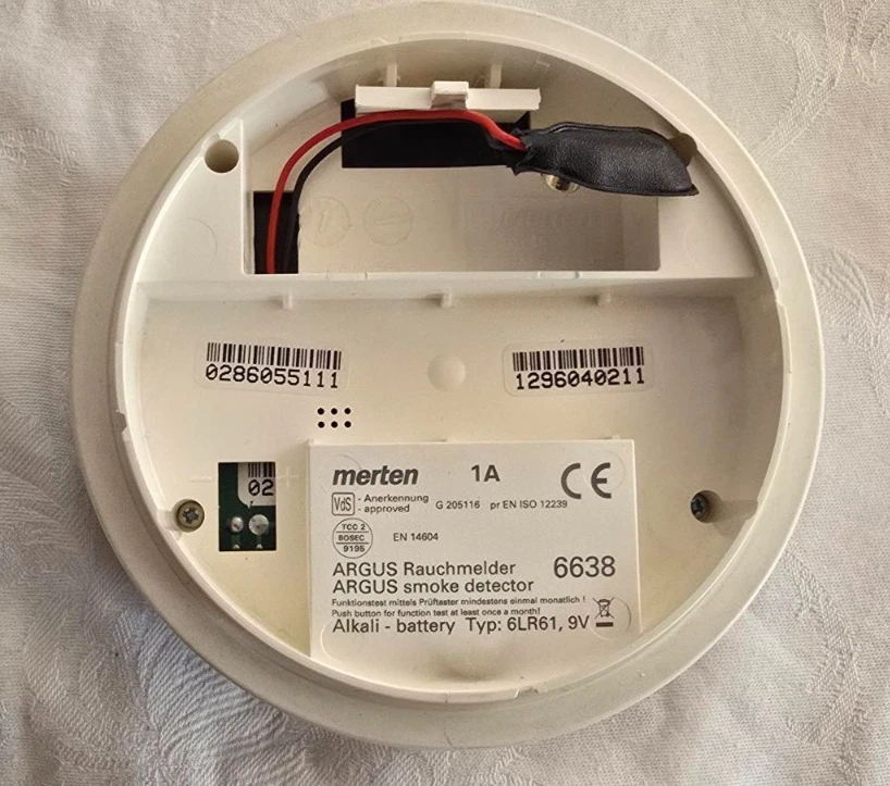 Merten Argus 6638 Rauchmelder in Top Zustand # Mit Batterien ! # - Bild 4 von 4