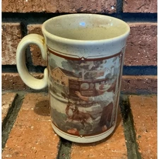 Watkins 1916 Almanac Stoneware Coffee Mug Made in England