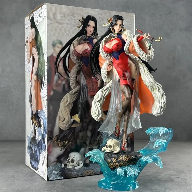 36cm One Piece Boa Hancock Cheongsam Anime PVC Figure Statue Model Doll