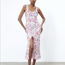NWT Zara Multicolored Floral Printed Dress