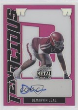 2022 Leaf Metal Draft Tenacious D Pink Prismatic 20/20 DeMarvin Leal Auto 0l1