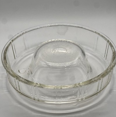 Vintage Queen Anne Glasbake 9 Inch Bundt Cake Pan Glass Ring Mold Dish