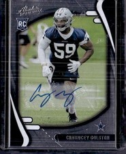 2021 Panini Absolute #192 Chauncey Golston Signature Rookies