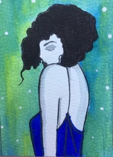 Aceo Original Mixed Media Art
