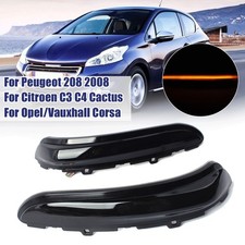 2x Flügel Spiegel Licht Blinker Für Peugeot 208 2008 Citroen C3 C4 Vauxhall Opel