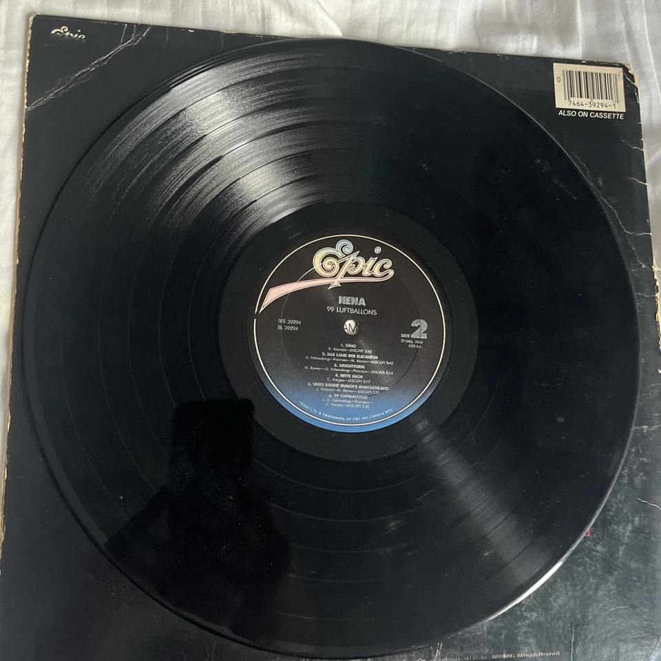 Nena 99 Luftballons Vinyl LP 1984 Epic VG Foto 4 de 4