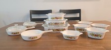 Corningware Vintage Rare Spice of Life, 15pc Set, Casserole/Lids, Sauce, Sm Cass