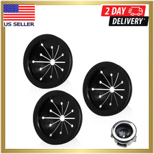 Garbage Disposal Splash Guard 3 Inch Rubber Drain Insert 3-Pack Black for Sink