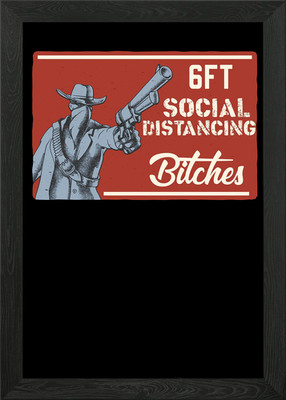 Social Distance Gerahmtes Wandbild Poster Leinwanddruck Bild