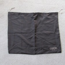 COACH Purse Protective Dust Bag Cover Brown Drawstring Medium 19  W X 15  H