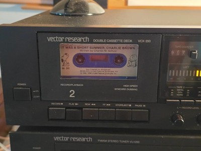 Vintage Vector Research VCX-350 Double Cassette Deck   Tested, Clean No Speakers