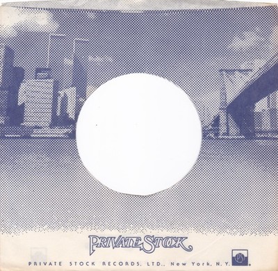 1978 PRIVATE STOCK LABEL #3 ISSUE 7'' 45 RPM Original Record Company Sleeve
