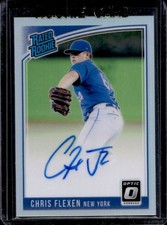 2018 Panini Donruss Optic Chris Flexen Rated Rookie Holo Auto RC #RRS-CF Mets