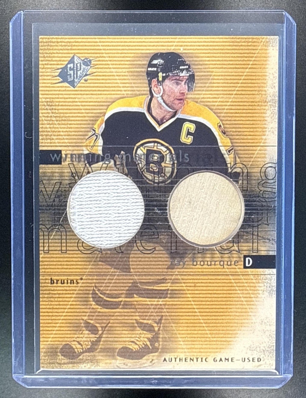 Ray Bourque 2000-01 SPx #RB Winning Materials MEM Jersey Bruins