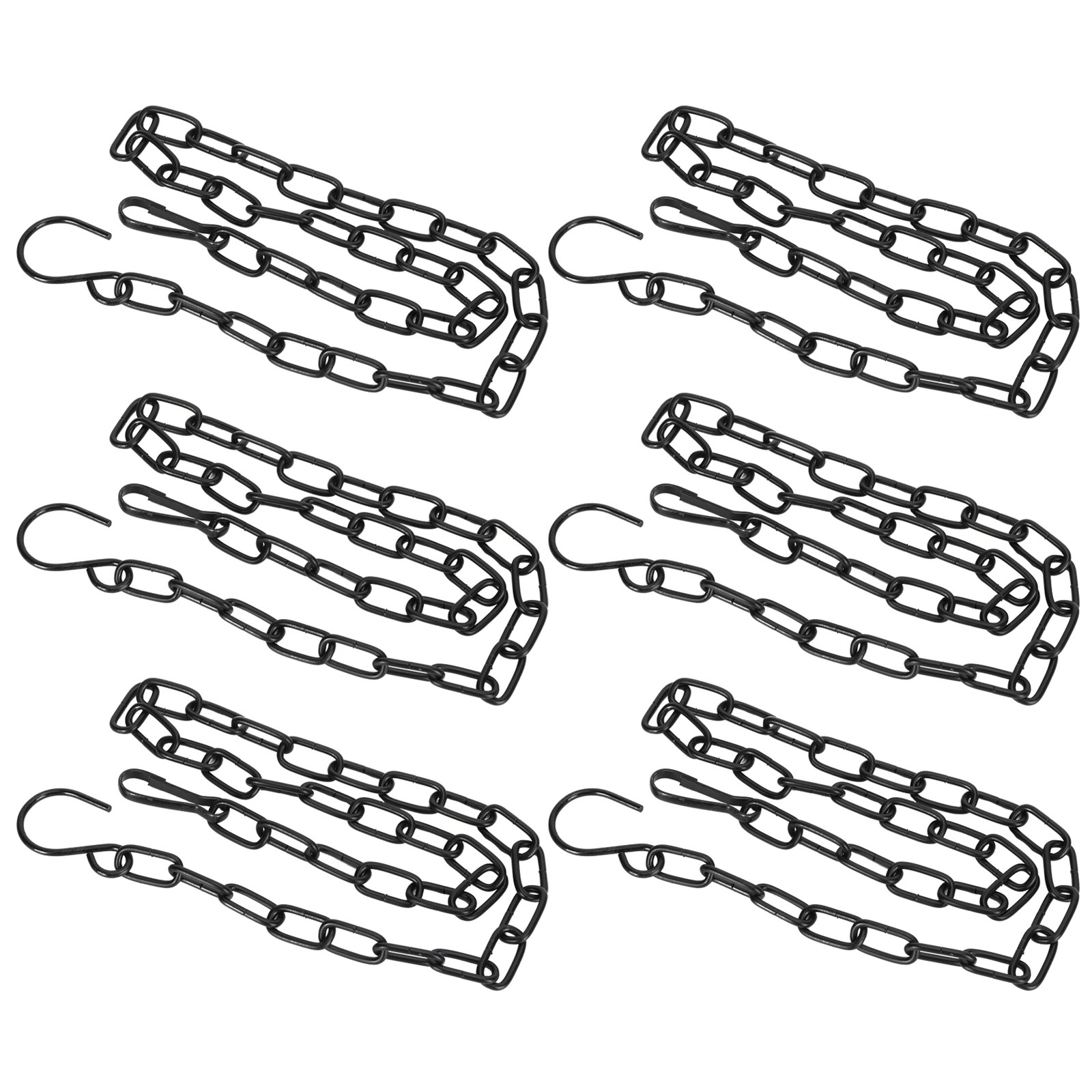 6Pcs Garden Planter Hanging Chain Flower Pot Basket Iron Sling Chain With Hook