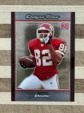 2007 Bowman Chrome Football Dwayne Bowe Rookie Card #BC78