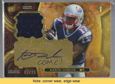 2013 Topps Triple Threads Rookie Relics Gold 3/25 Aaron Dobson Auto READ 0c6