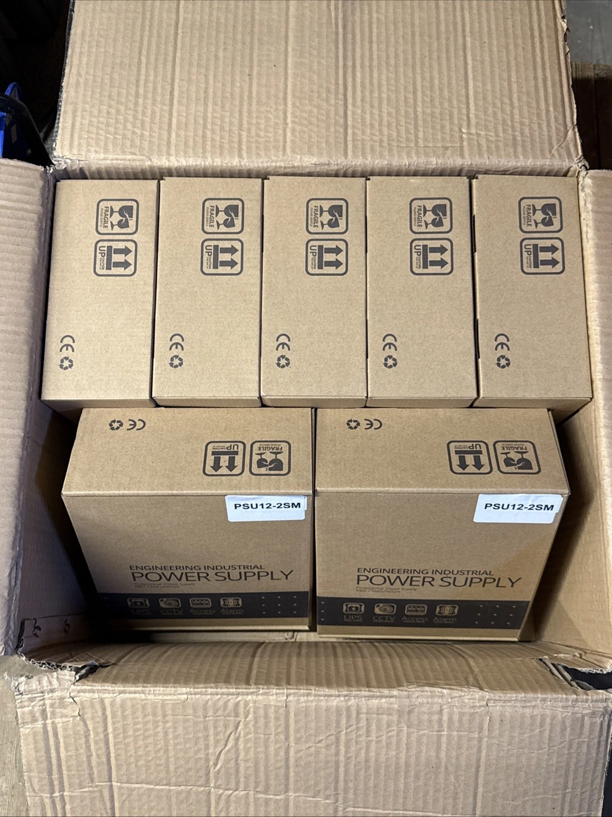 7x CDVI PSU12-2SM 12V DC 2A PSU UPS Switching Power Supply Unit Metal Case New
