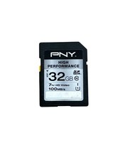 PNY Elite 32GB SDHC UHS-I Memory Card 100MB/s Class 10 High Performance