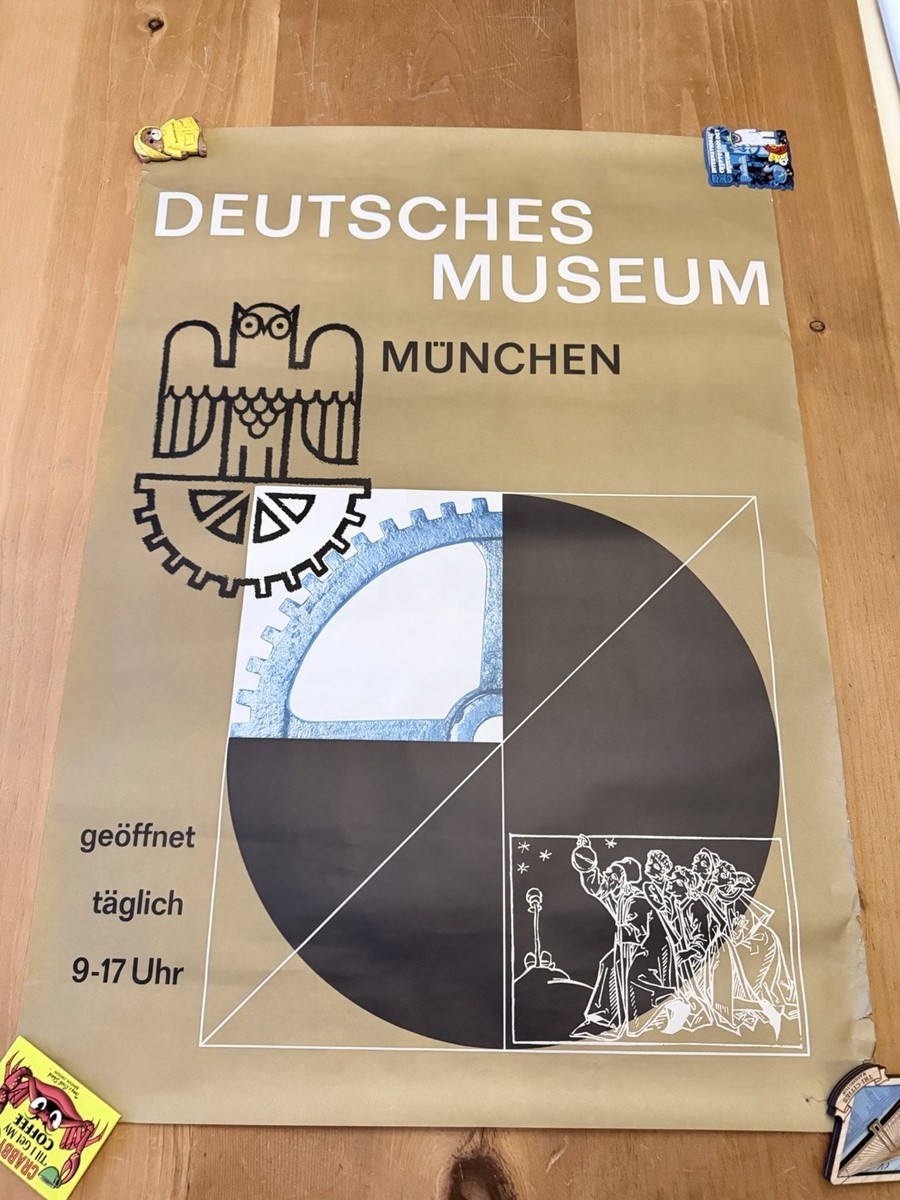 Vintage Deutsches Museum München German Mid Century Modern Travel