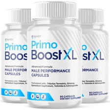 (3 Pack) Primo Boost XL Advanced Male Pills PrimoBoost XL Supplement 180 Capsule